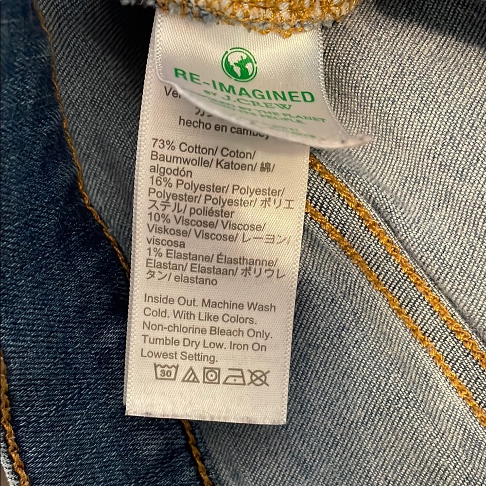 J. Crew 10” High-Rise Skinny Blue Jeans - Picture 6 of 9